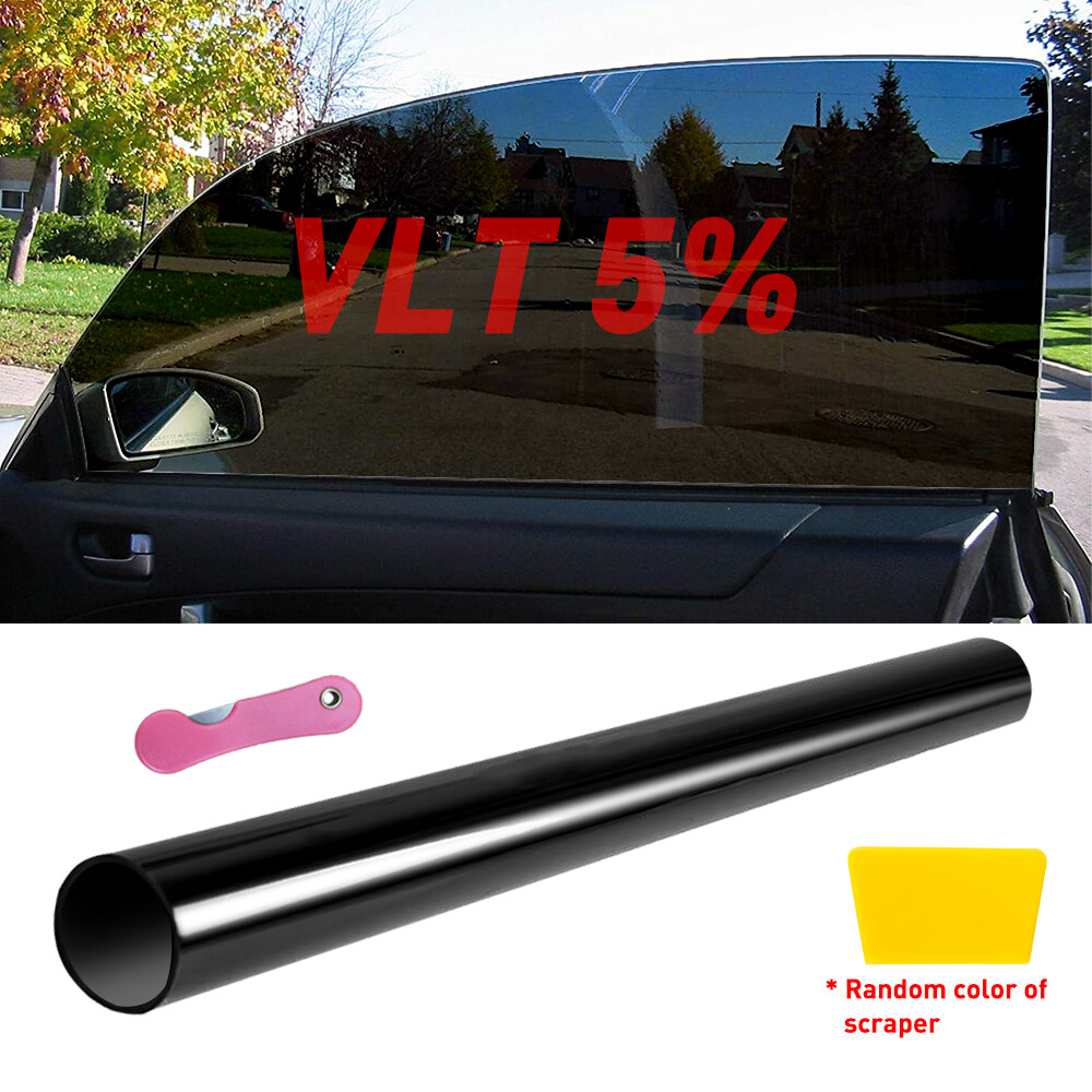 10ft Roll Blackout Window Tint Film 5% VLT 20