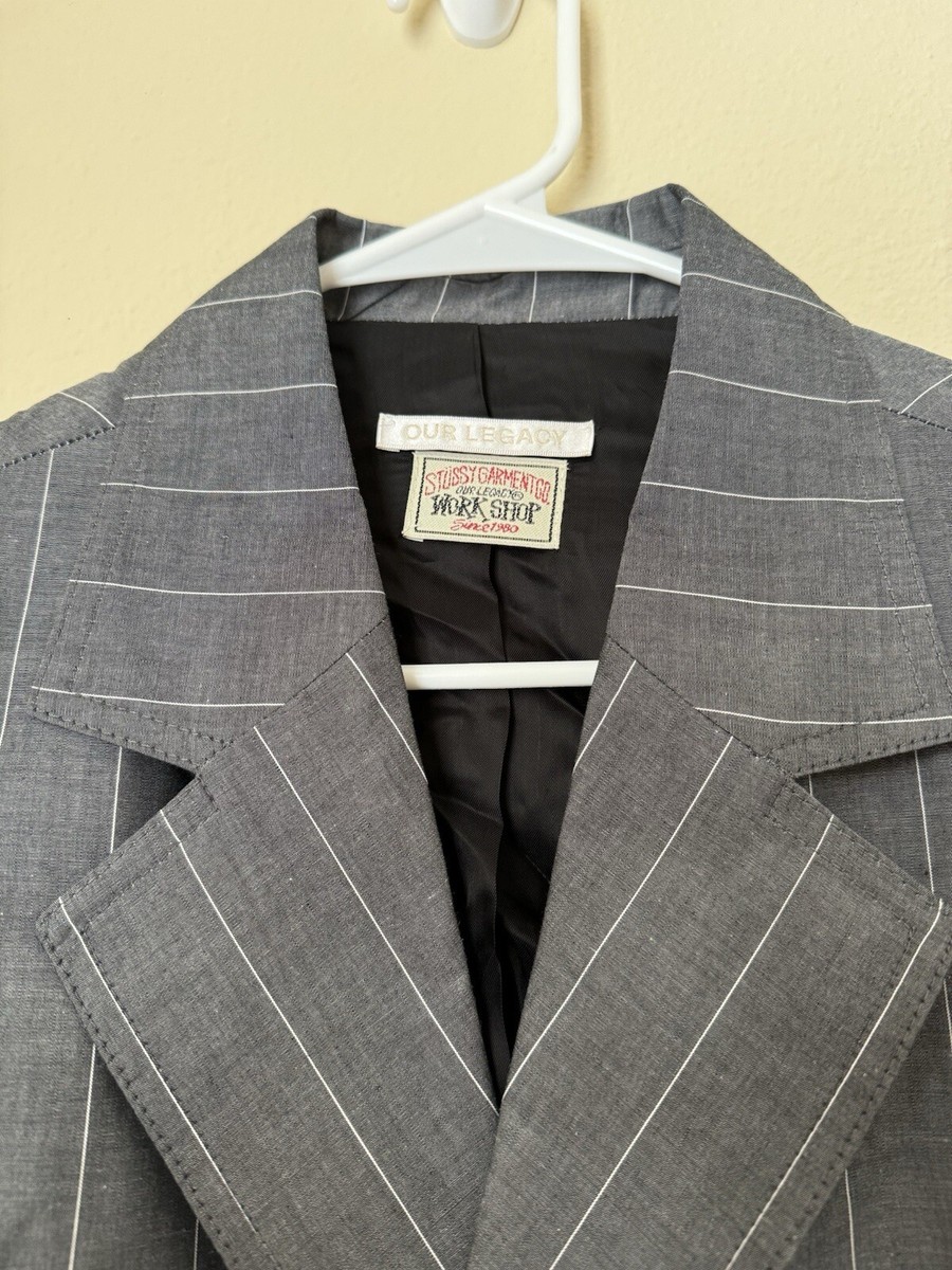 Our Legacy x Stussy New Club Jacket Charcoal Pinstripe Medium | eBay