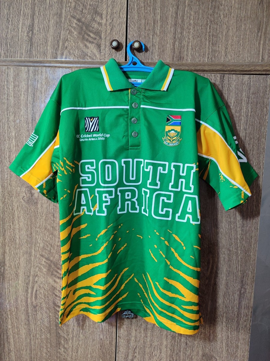 South Africa Team Admiral Cricket Shirt World Cup 2003 WC Jersey