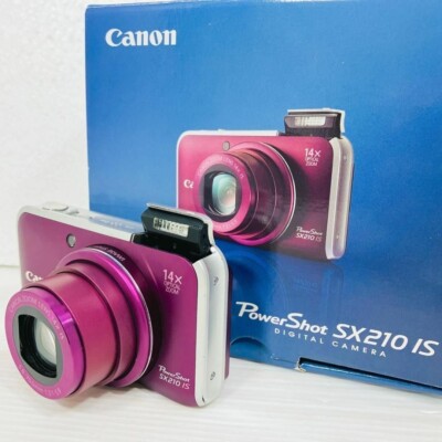 Canon PowerShot SX210 IS Digital Camera PURPLE | eBay