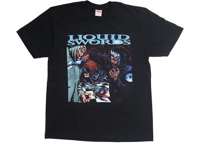 Supreme NYC x The Gza / Genius Liquid Swords T-shirt Tee Black Wu