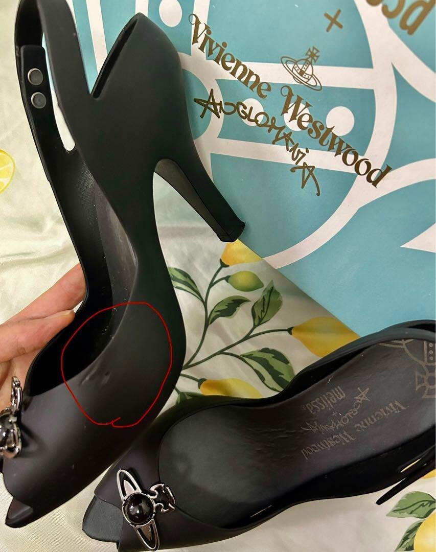 Vivienne Westwood Anglomania x Melissa Peep Toe Slingback Orb