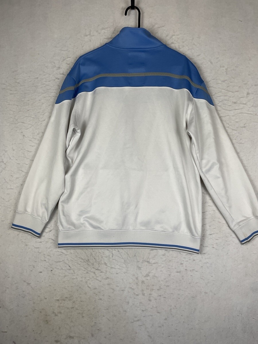 Ecko Unltd Jacket Mens XL White Baby Blue Full Zip Track