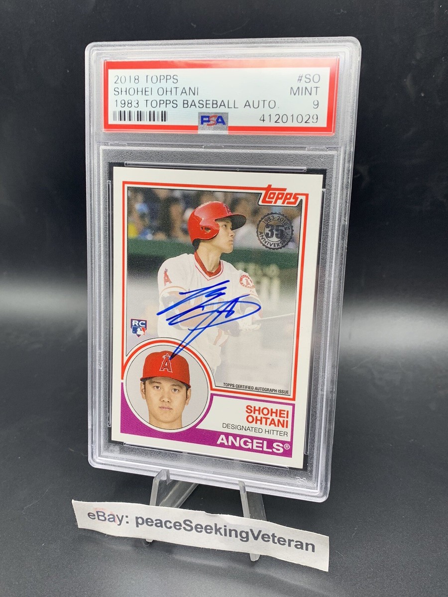 Shohei Ohtani #83A-SO Rookie Autograph - 2018 Topps 1983 Batting