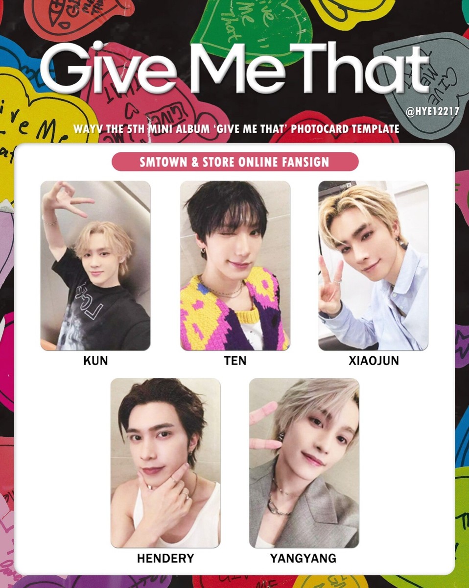 NCT WAYV 威神V THE 5TH MINI ALBUM SM STORE FANSIGN OFICIAL