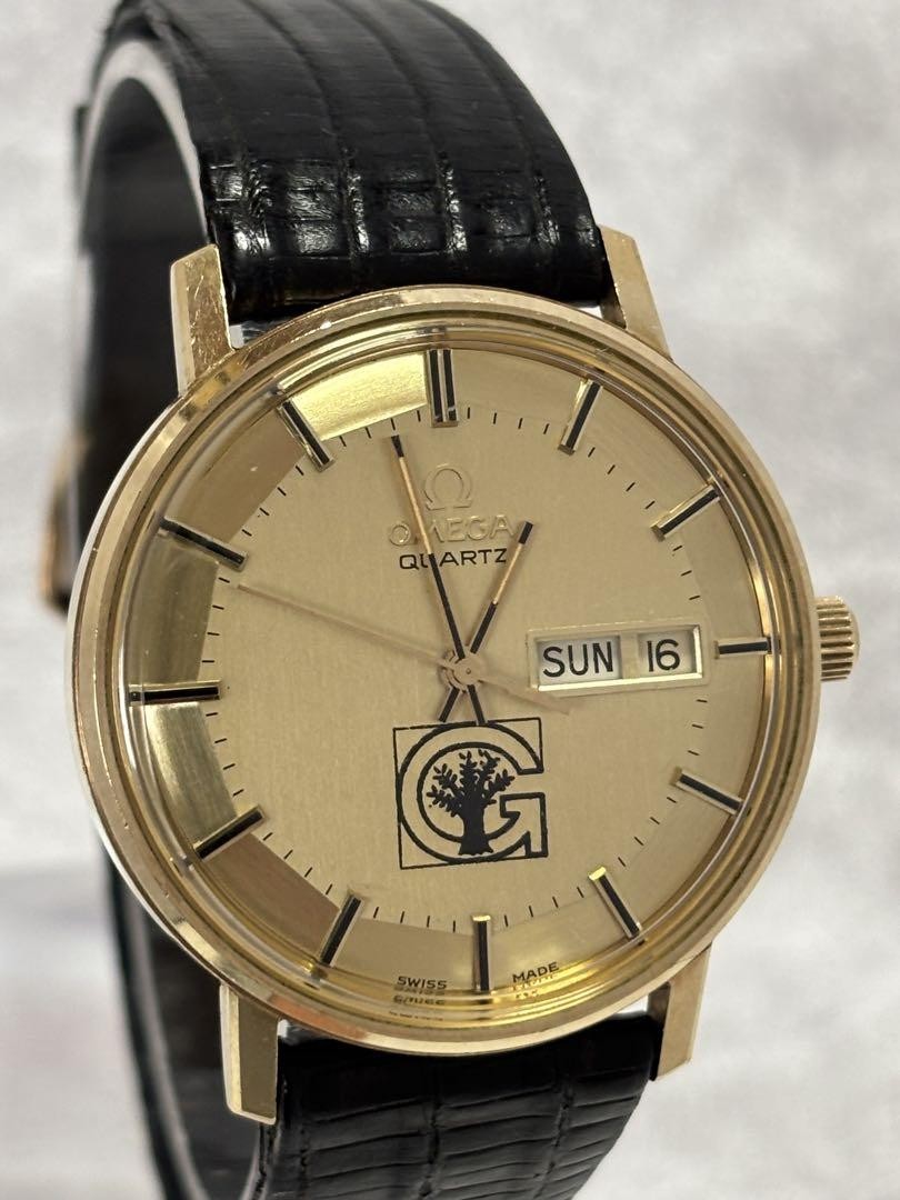 Omega Ref.196.0120 Cal.1345 Day Date Vintage 10K Quartz Mens Watch