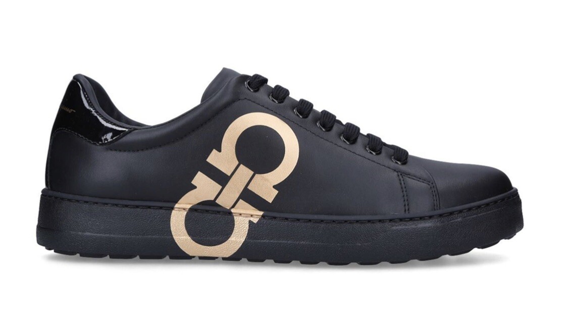 Salvatore ferragamo mens Black sneaker NUMBER 11.5 M | eBay