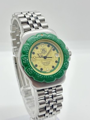Exc+5] TAG HEUER Formula 1 372.513 Professional Lime Green Quartz