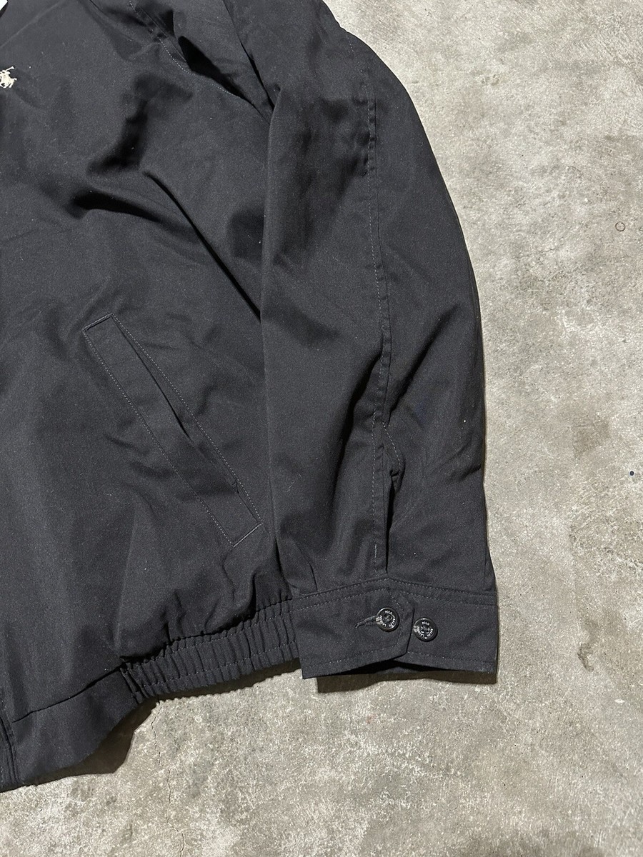 NWT Polo Ralph Lauren Mens Harrington Jacket Black Full Zip Sport