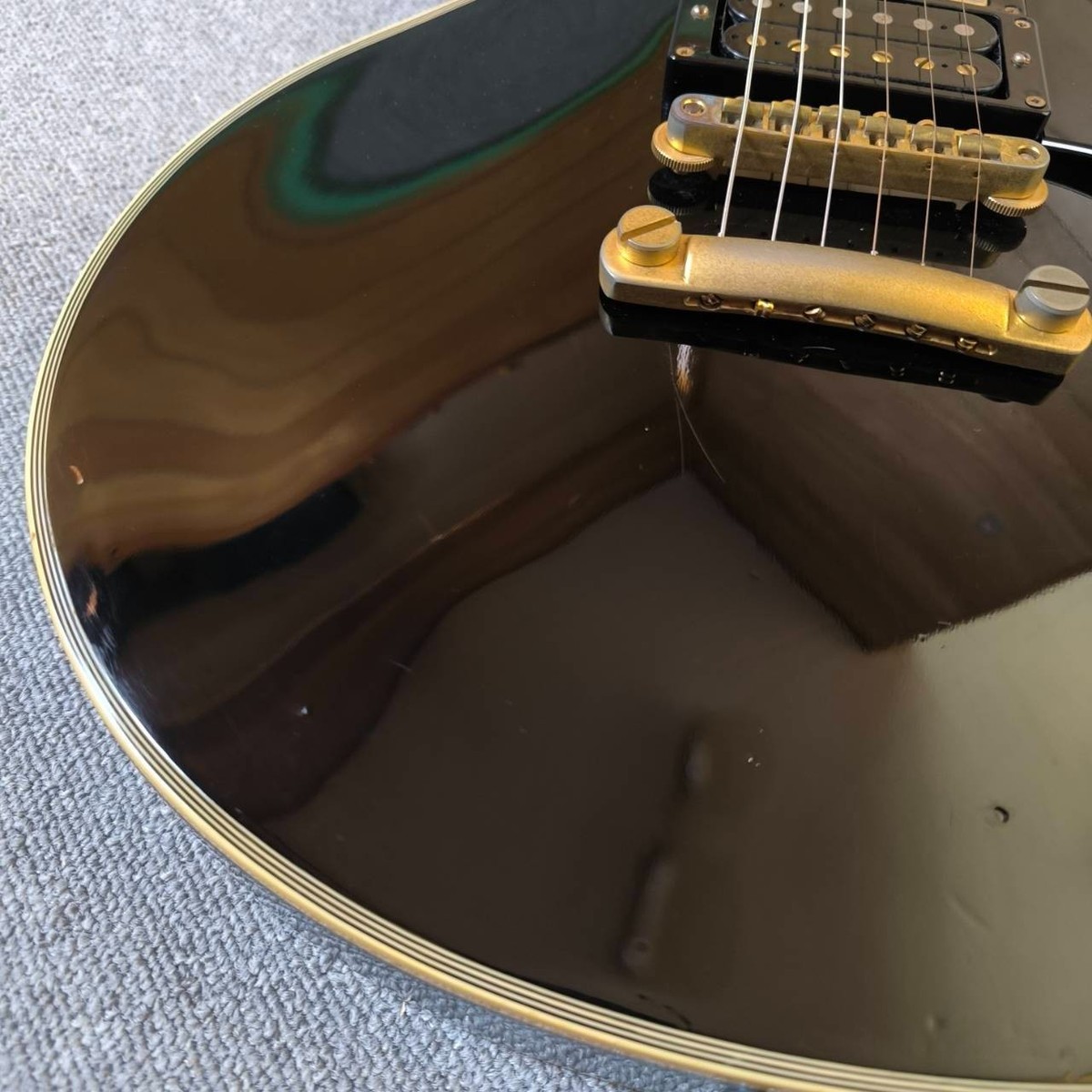 Burny Les Paul Custom Black 3PU RLC-75 VH-1 Made In Japan Vintage