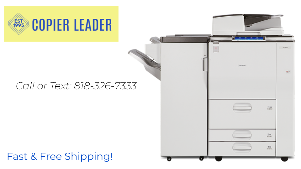 Ricoh MP 9003 - B/W Print-Copy-Scan-Fax (Low Meter/Finisher