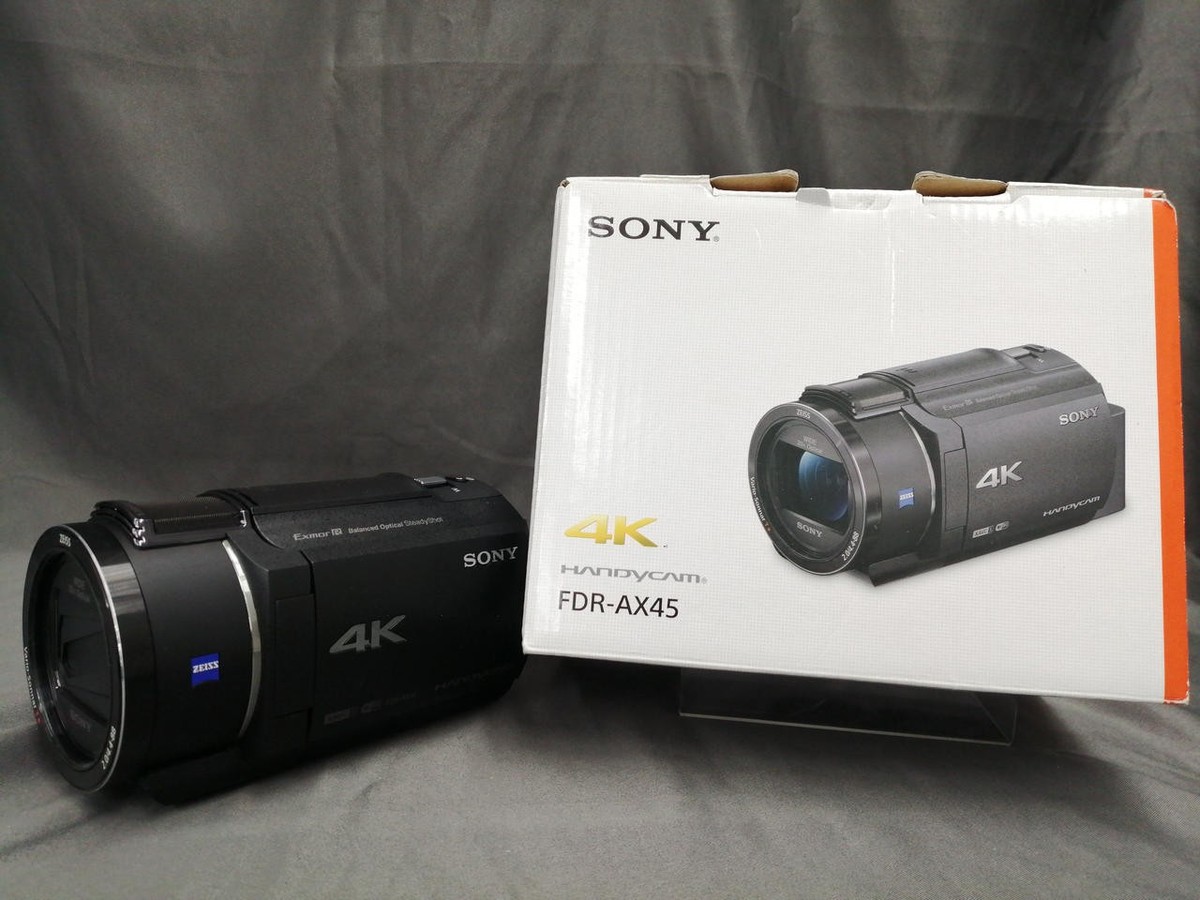 SONY Video Camera FDR-AX45A 4K Handycam Digital Video Black w/Box