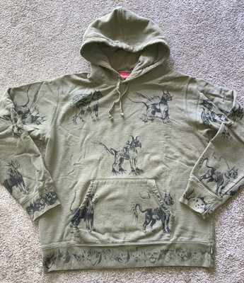 Supreme Hellhounds Dakkar Green Olive Hoodie Sweatshirt Pullover