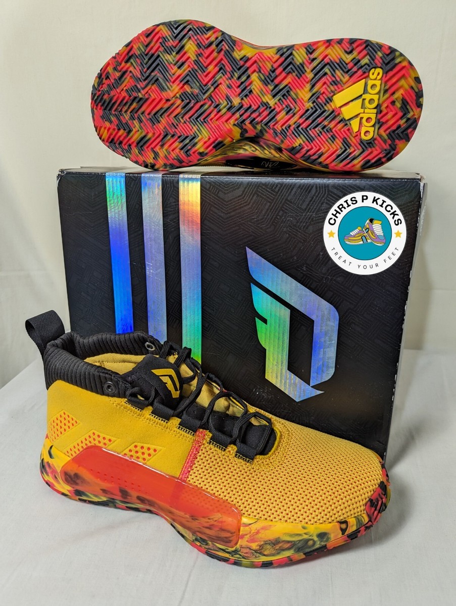 Adidas Damian Lillard Dame 5 Gold Goose Shock Basketball Shoes Men