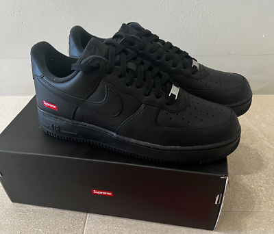 Nike x Supreme Air Force 1 Low Black Shoes CU9225-001 US SIZE 6.5