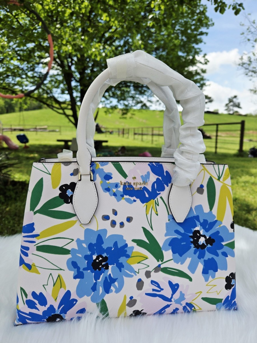 KATE SPADE RAE FLORAL MEDIUM SATCHEL KL061 MULTI CREAM NWT | eBay