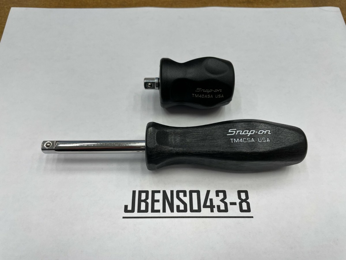 Snap-on Tools USA NEW 2 Piece BLACK Hard Handle 1/4