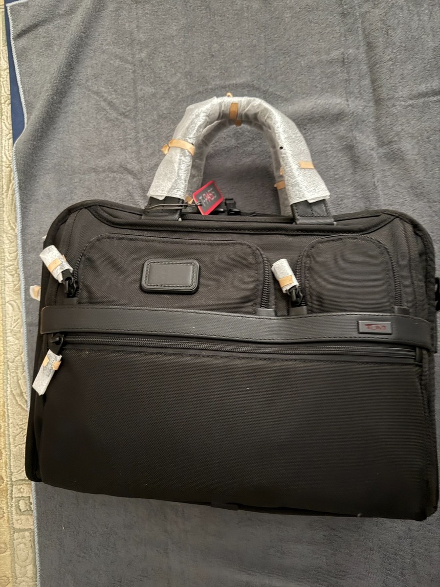 Tumi Black Alpha 2 FXT T-Pass Expandable Laptop Brief Bag