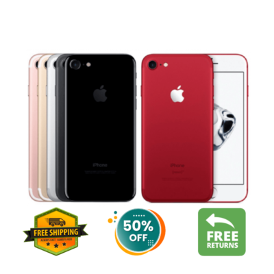Apple iPhone 7 32GB-128GB GSM Unlocked Verizon Tmobile Red / Jet