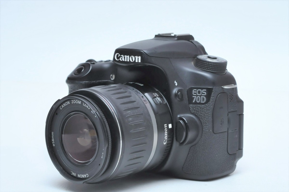 Canon EOS 70D Digital SLR Camera W/18-55mm Lens 1348 | eBay