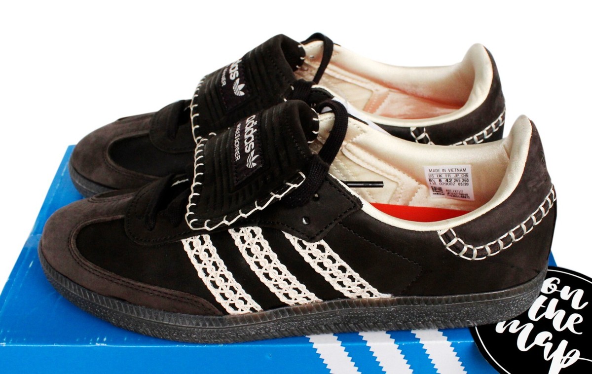 Adidas Samba x Wales Bonner Core Black Brown UK 5 8 9 10 11 12 US