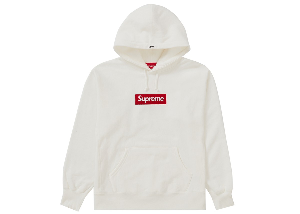 NEW Supreme Box Logo BOGO Hooded Sweatshirt (FW21) White Size