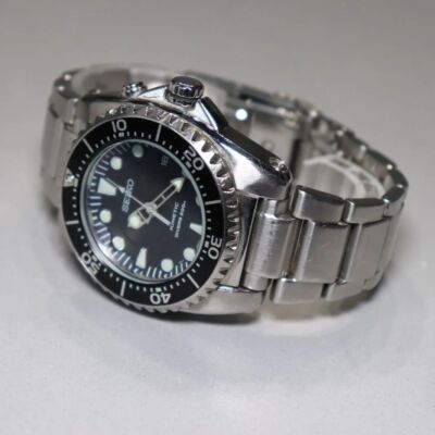overhaul SEIKO KINETIC DIVER`S 200 Ref.5M62-0BL0 Men's Watch Black