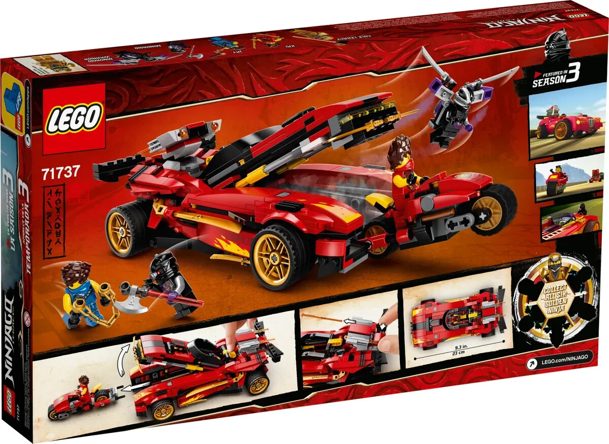 Lego X-1 Ninja Charger 71737 NINJAGO Minifigure Building Set