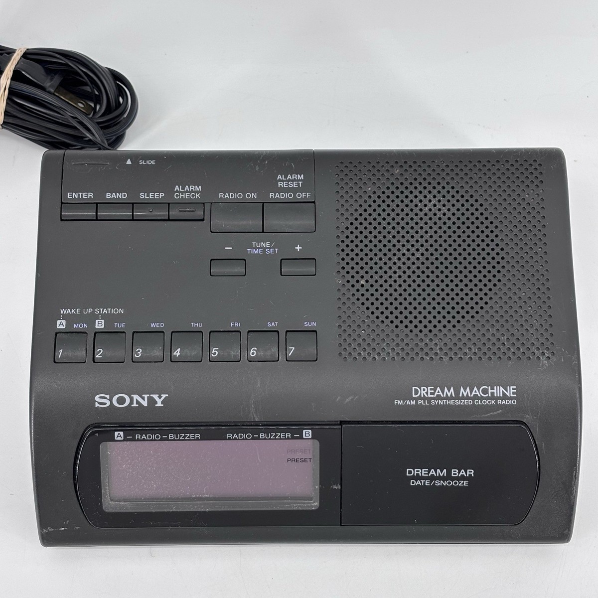Sony ICF-C303 AM/FM PLL Dream Machine Alarm Clock Radio Tested