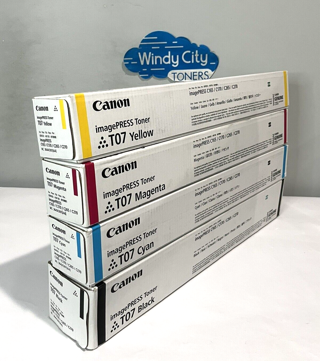 Canon T07 3641C001 3642C001 3643C001 3644C001 Toner Set for