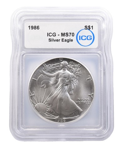 1992 American Silver Eagle MS70 ICG | eBay
