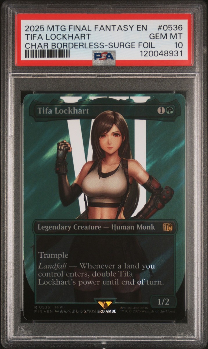 2025 MTG FINAL FANTASY CHARACTER BORDERLESS-SURGE FOIL TIFA