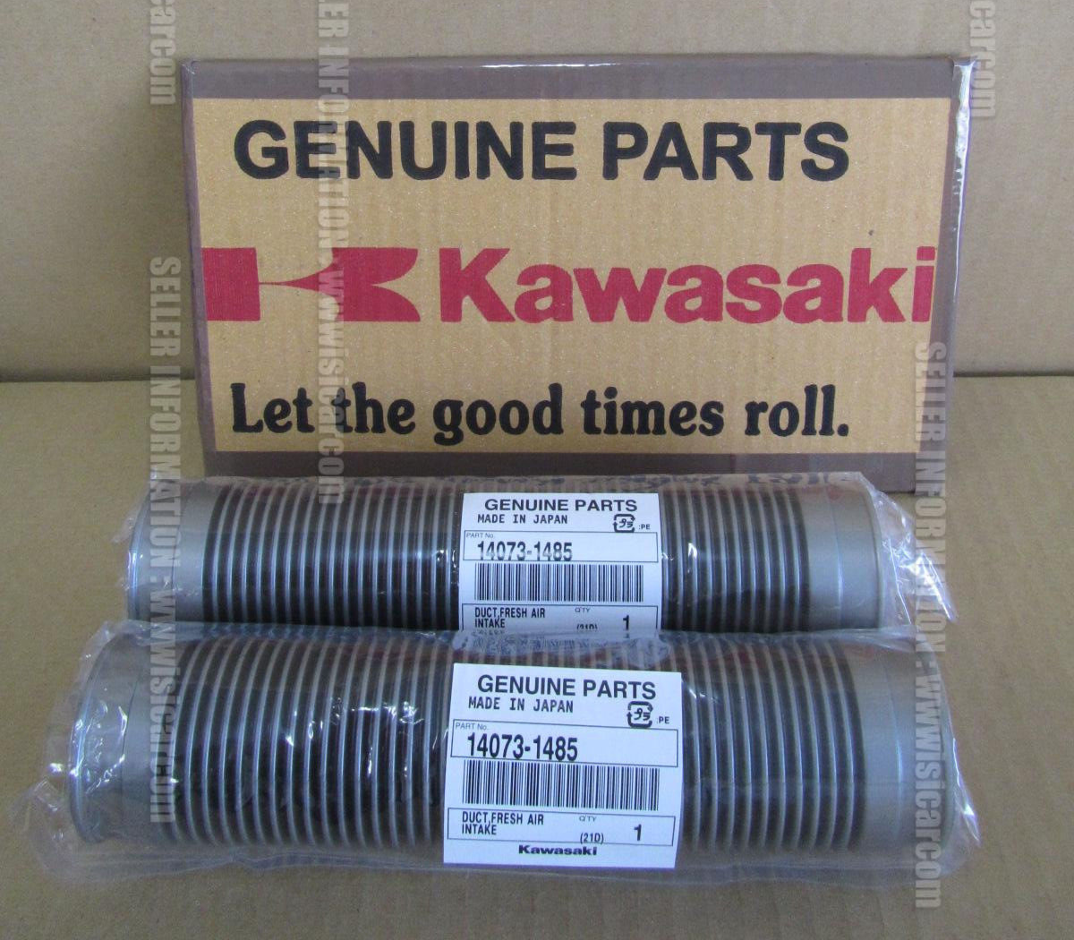 KAWASAKI ZXR400-2 ZX400L DUCT FRESH AIR INTAKE X2PC 14073-1485