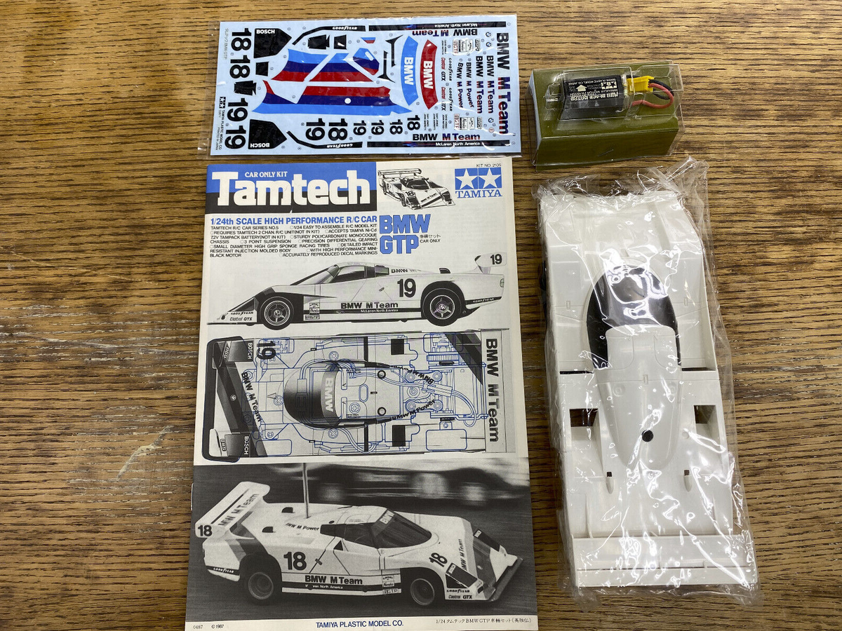 Vintage Tamiya Tamtech 1/24 BMW GTP RC race car only kit | eBay