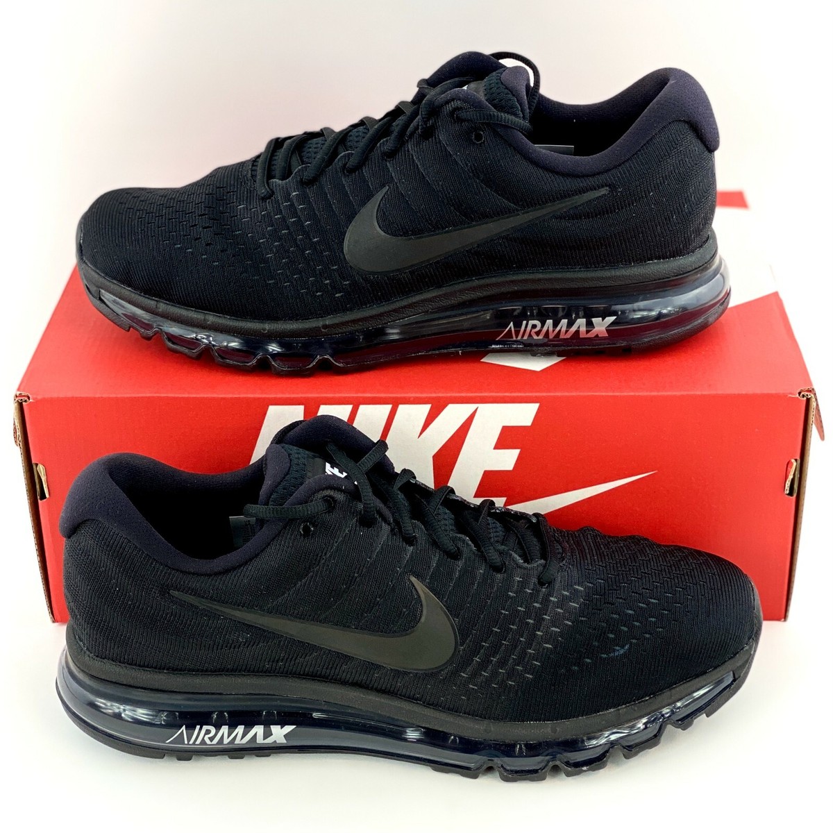 Nike Air Max 2017 Triple Black Men's Size 13 Sneakers Shoes 849559