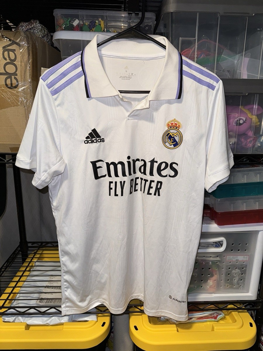 REAL MADRID ADIDAS 2022/2023 FOOTBALL HOME JERSEY #9 BENZEMA SIZE