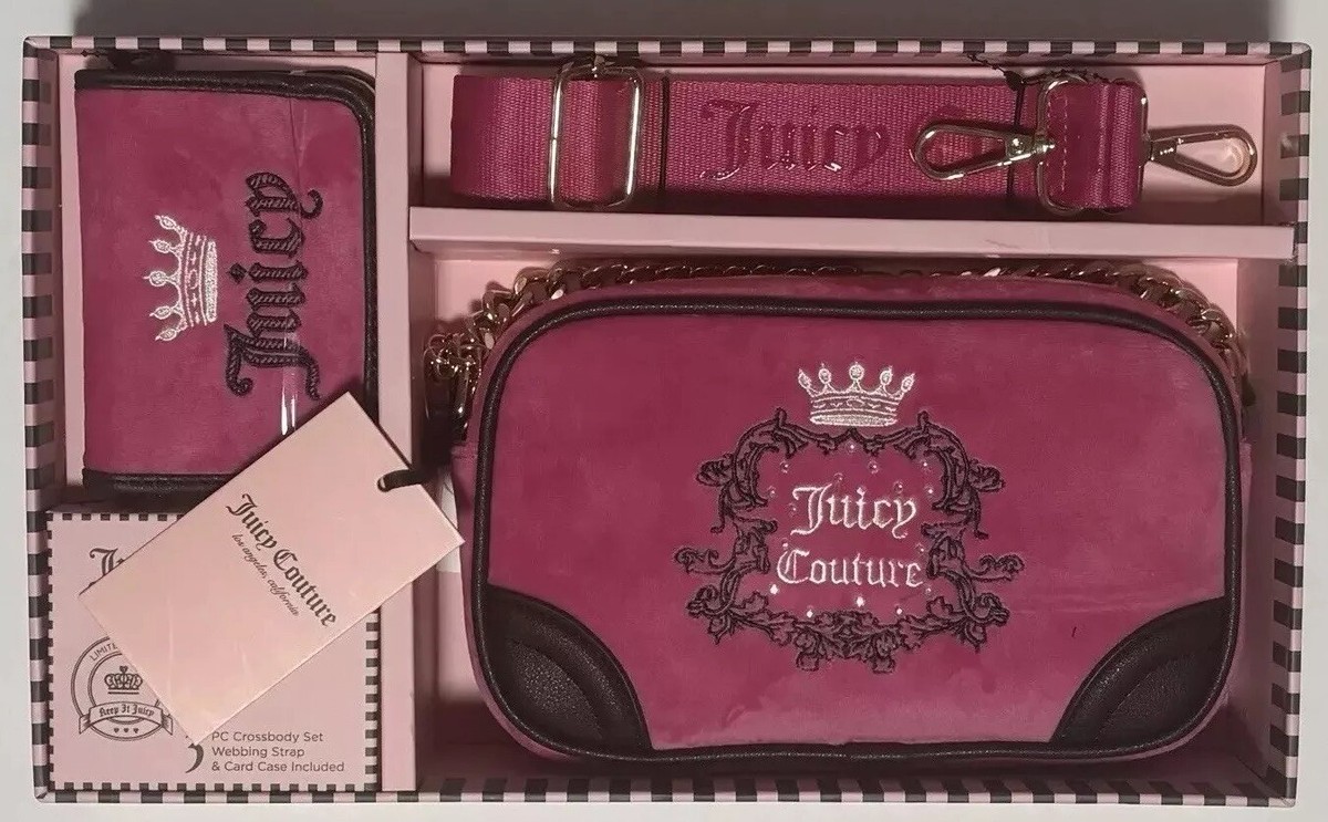 Juicy Couture Gift Set Free Love Heritage Slim Camera Bag