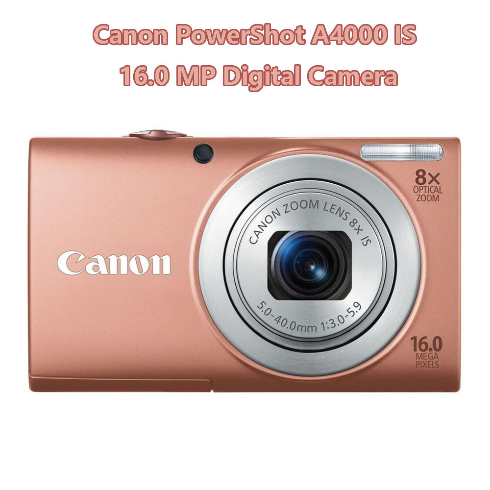 Canon PowerShot A4000 is 16.0 MP Digital Camera w/8X Optical Zoom