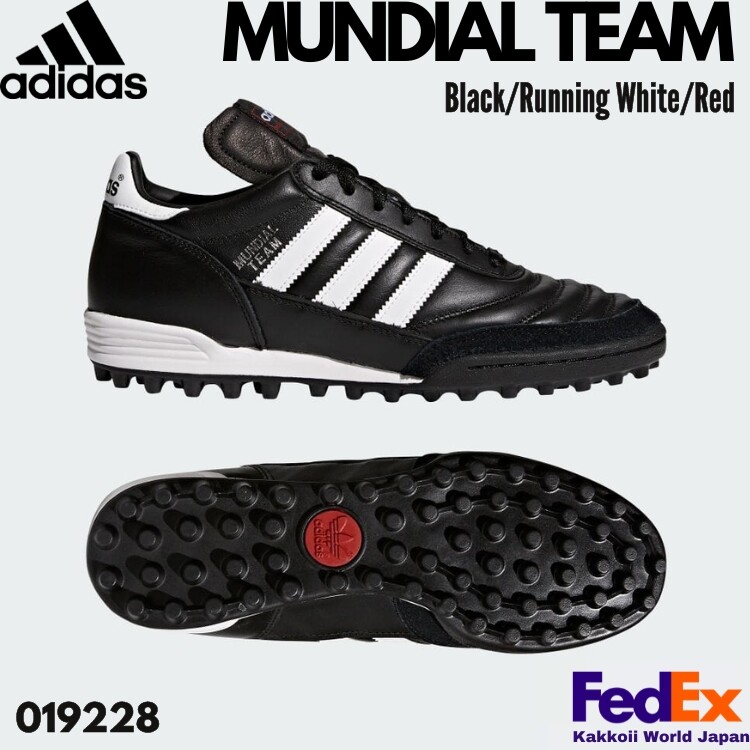 adidas Soccer shoes MUNDIAL TEAM Black/Running White/Red 019228