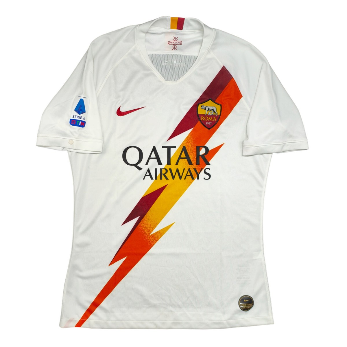 MAGLIA as roma nike zaniolo large 2019-20 CALCIO AUTOGRAFATA