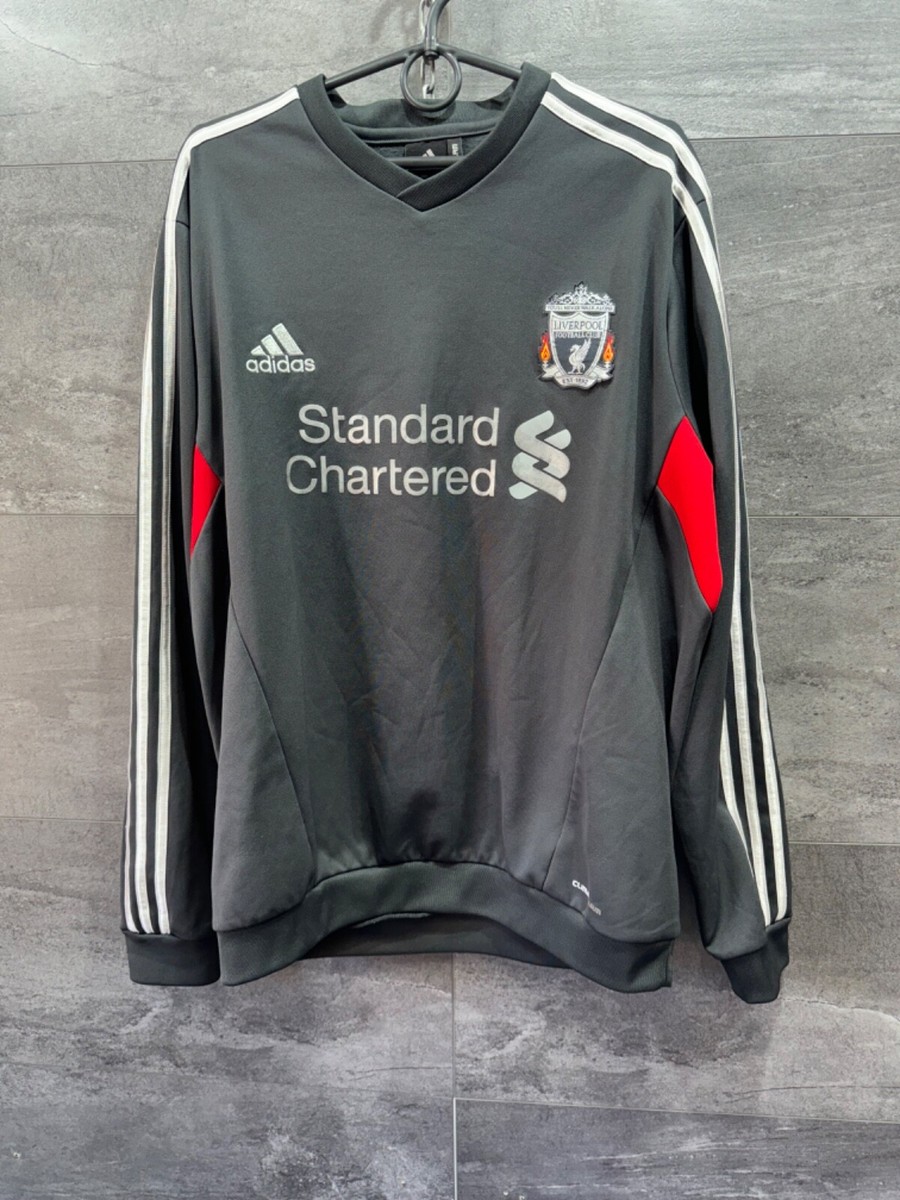 2011-12 Liverpool Adidas Climawarm Soccer Jersey Sweatshirt Mens