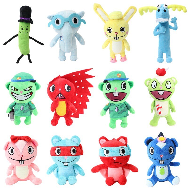 HTF Flippy Fliqpy Stuffed Doll Anime Plush Toy Gift New/ 28cm