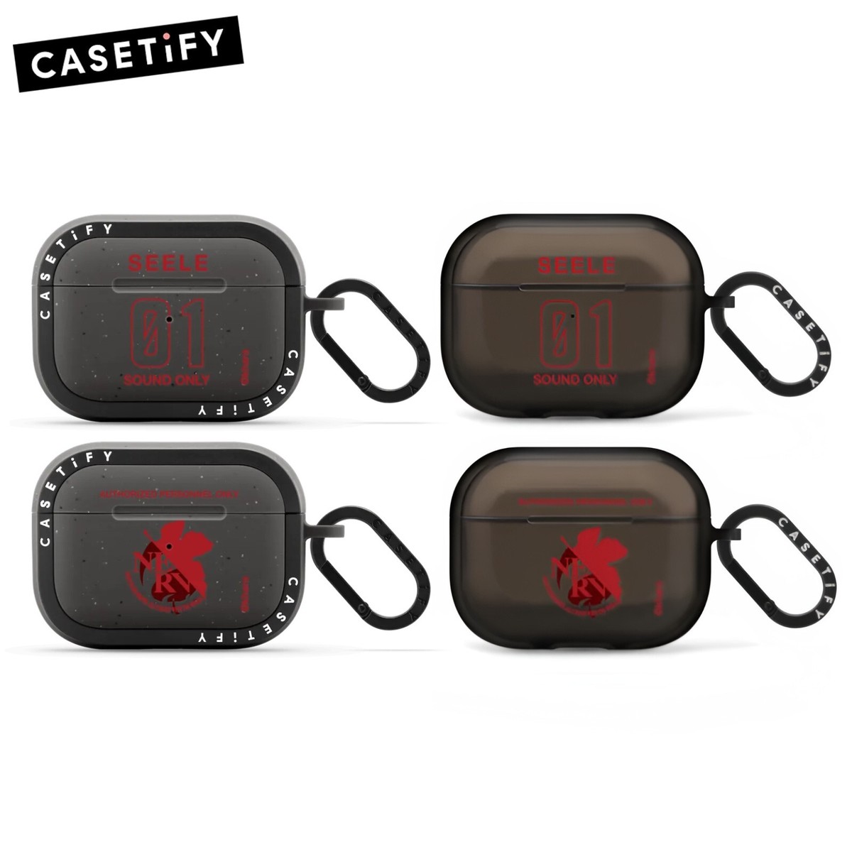 CASETiFY x Evangelion AirPods Case Sound Only/NERV Logo Bounce