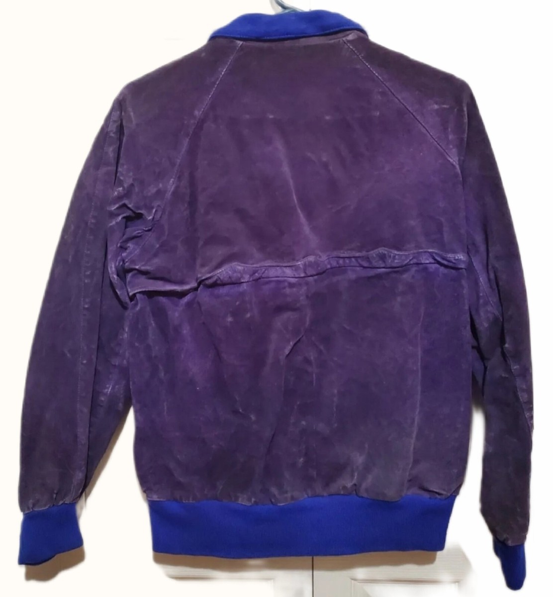 Vintage 80s Purple Suede Jacket - Wilson's Leather - Men's or