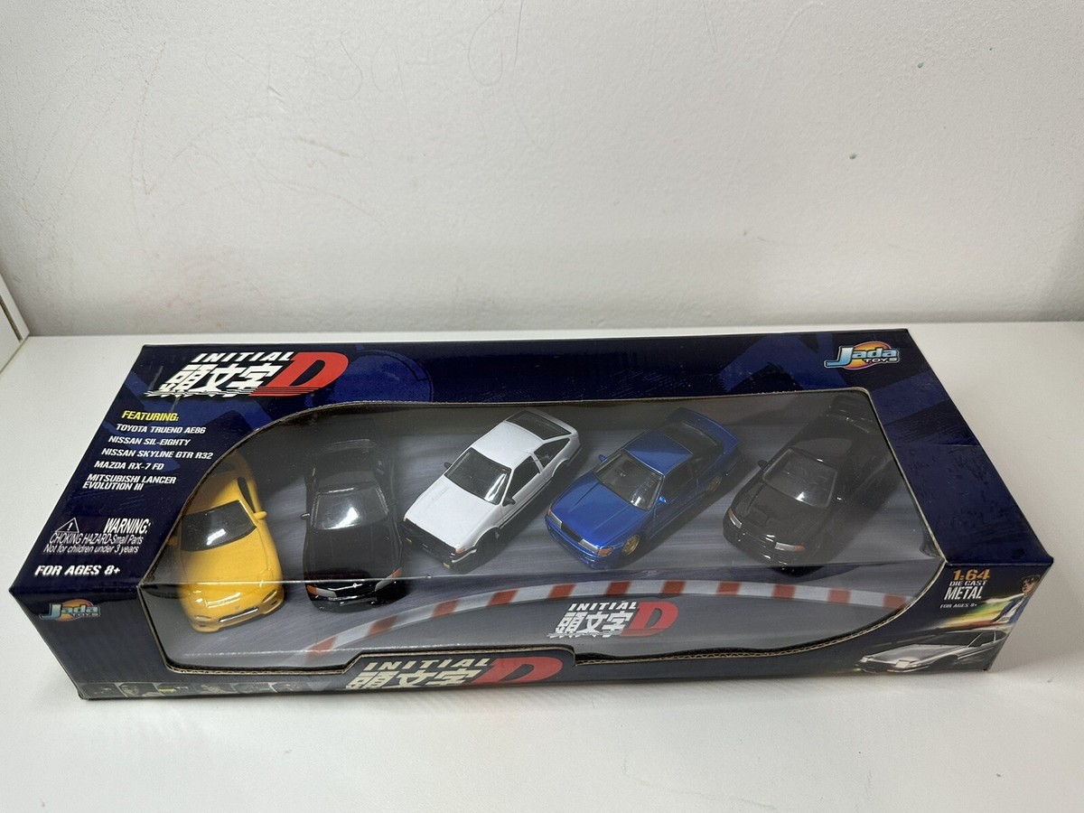 RARE Jada Toys Initial D 5 Car set Ae86 Trueno BNIB Mint Condition