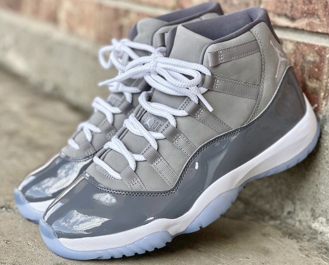 New Nike Air Jordan 11 Retro 2021 Cool Grey Sz 7.5 Women- 6Y GS