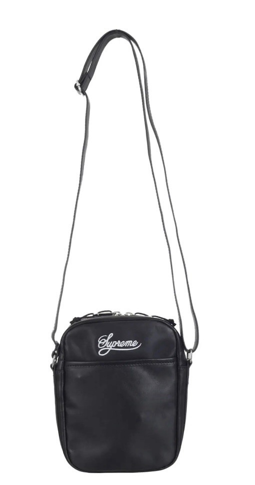 Supreme®/Nike® Leather Shoulder Bag Style: Black SS25 | eBay