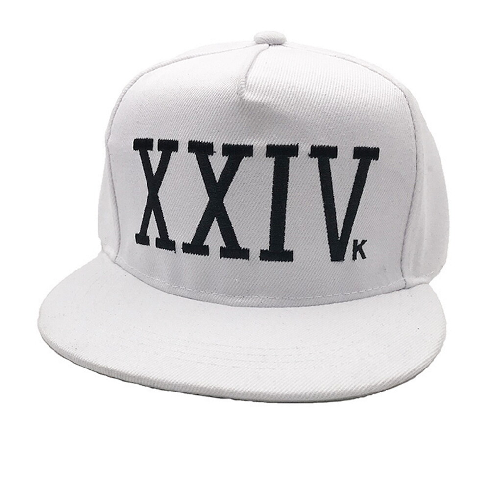 XXIVk 24K White Baseball Cap Bruno Mars Hat 24 K Magic XXIV K