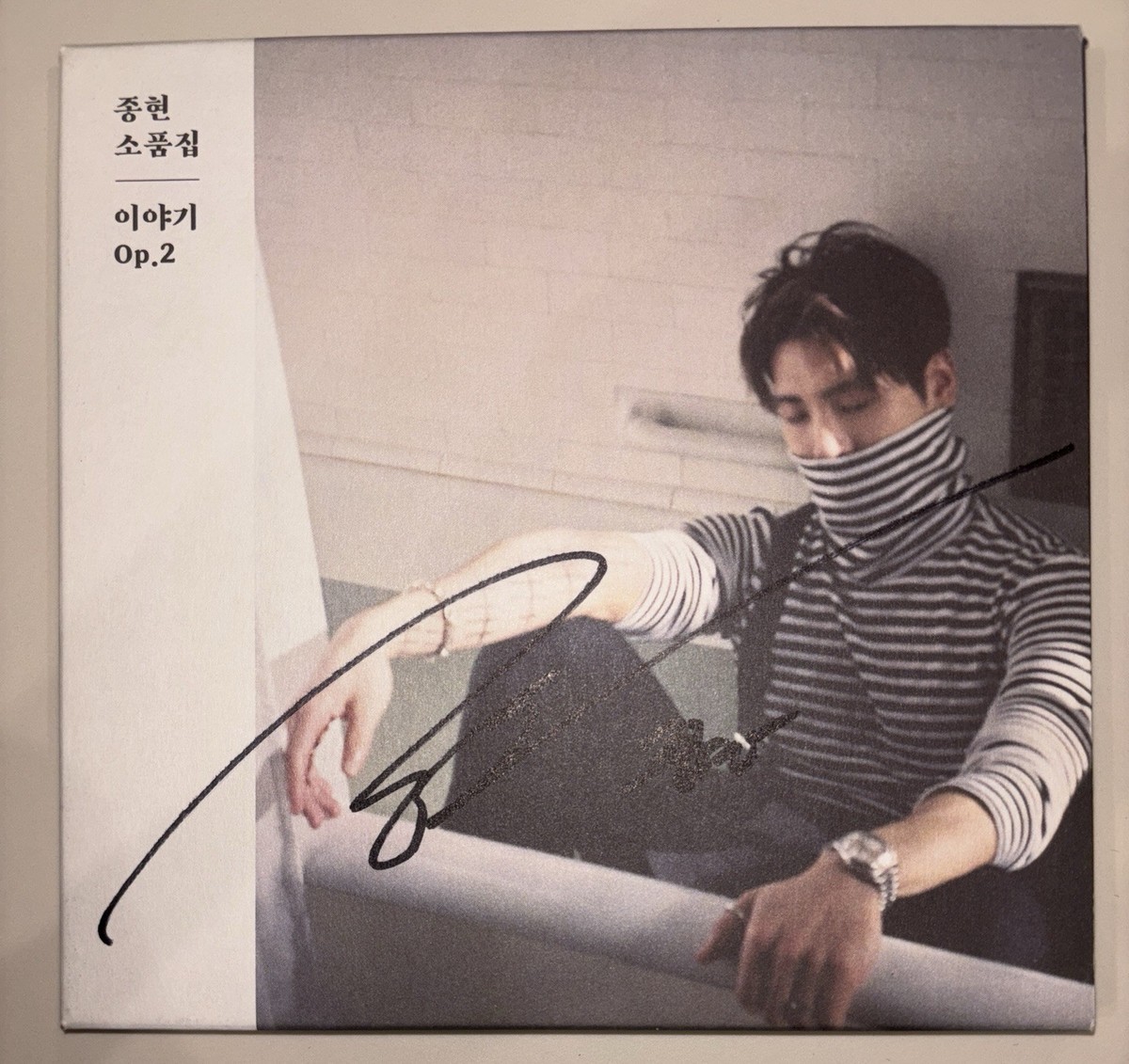 SHINee JONGHYUN [The Story OP.2] Autographed Signed Album | eBay