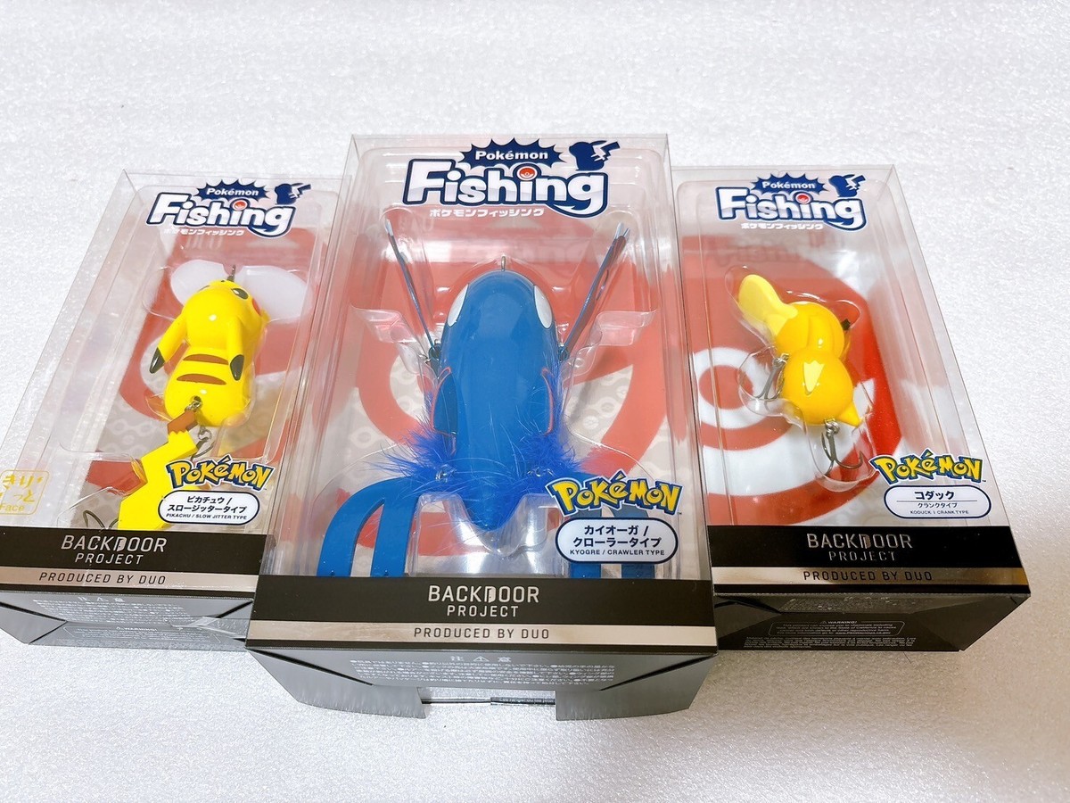 Pokemon Fishing Lure PIKACHU(Kiritto) & KYOGRE & PSYDUCK(KODUCK